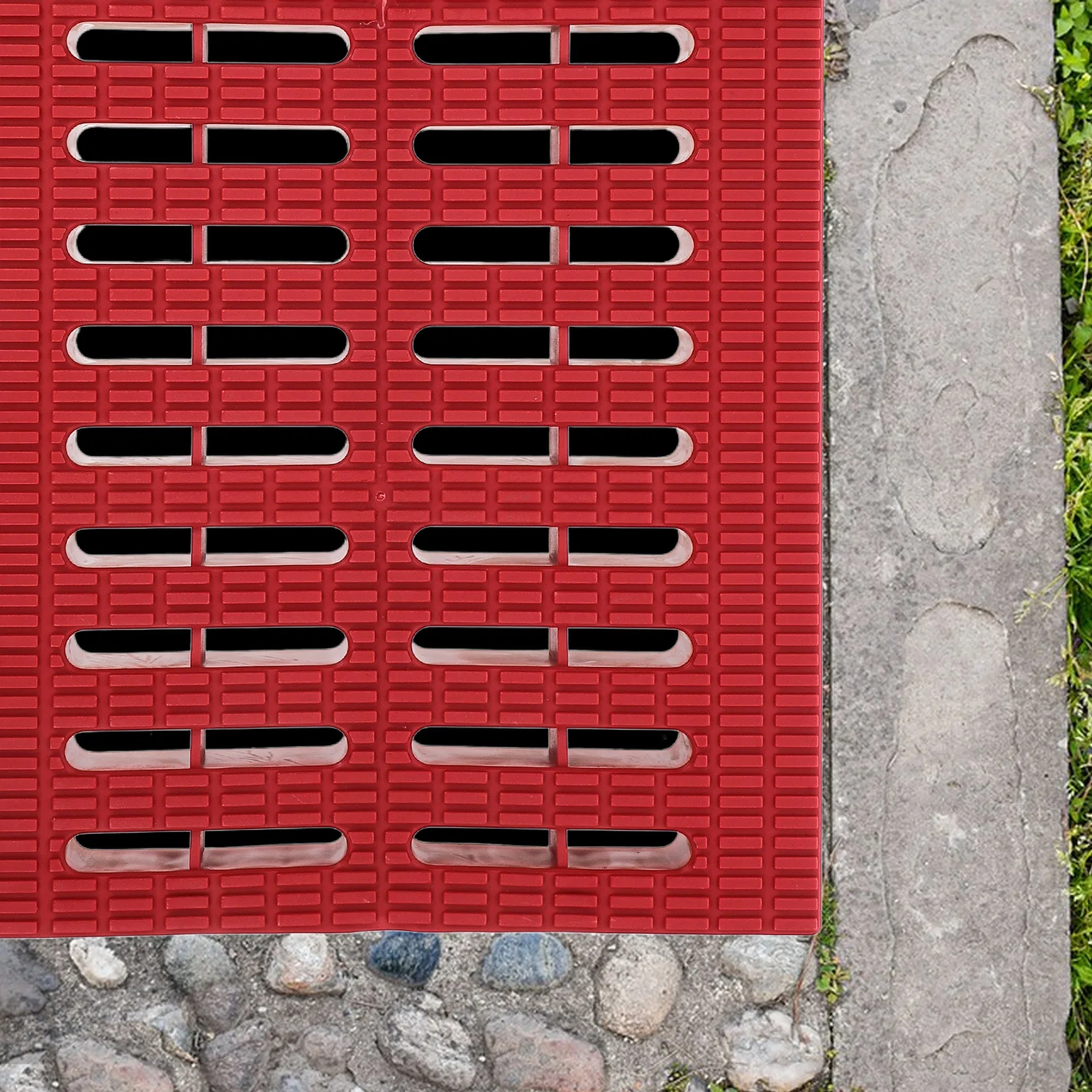 

Plastic Floor Grate 20X30.5X2.4Cm Heavy Duty Trench Drain Filter For Outdoor Patio Garage Driveway Channel Drain Mesh Strainer