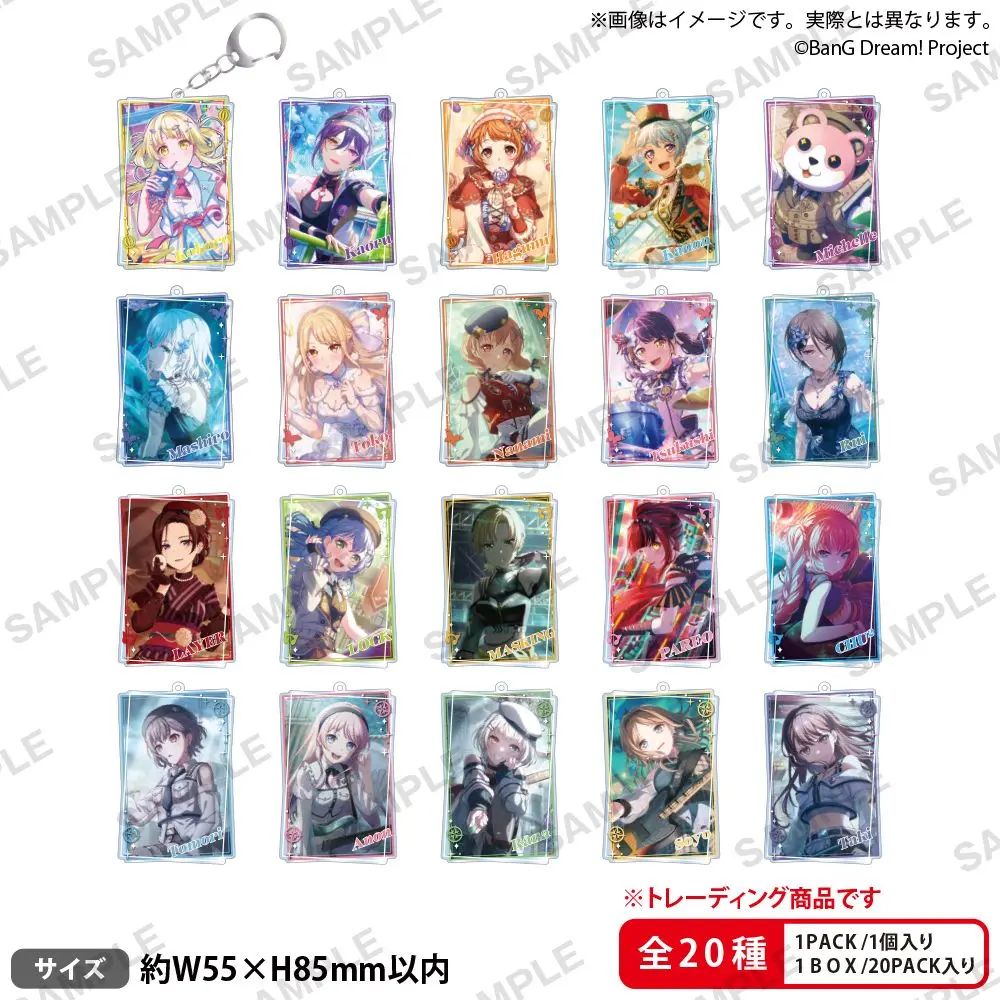 Japan Bushiroad Goods Girls B And Party Trading Acrylic Pendants