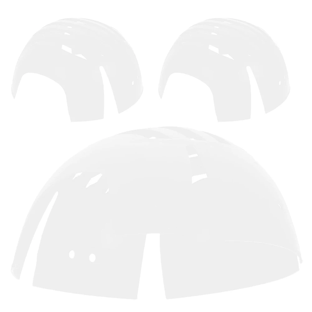 

3pcs Safety Hat Liner Insert Black Lining for Baseball Caps Anti-Bump Lightweight Plastic Bump Cap Protector