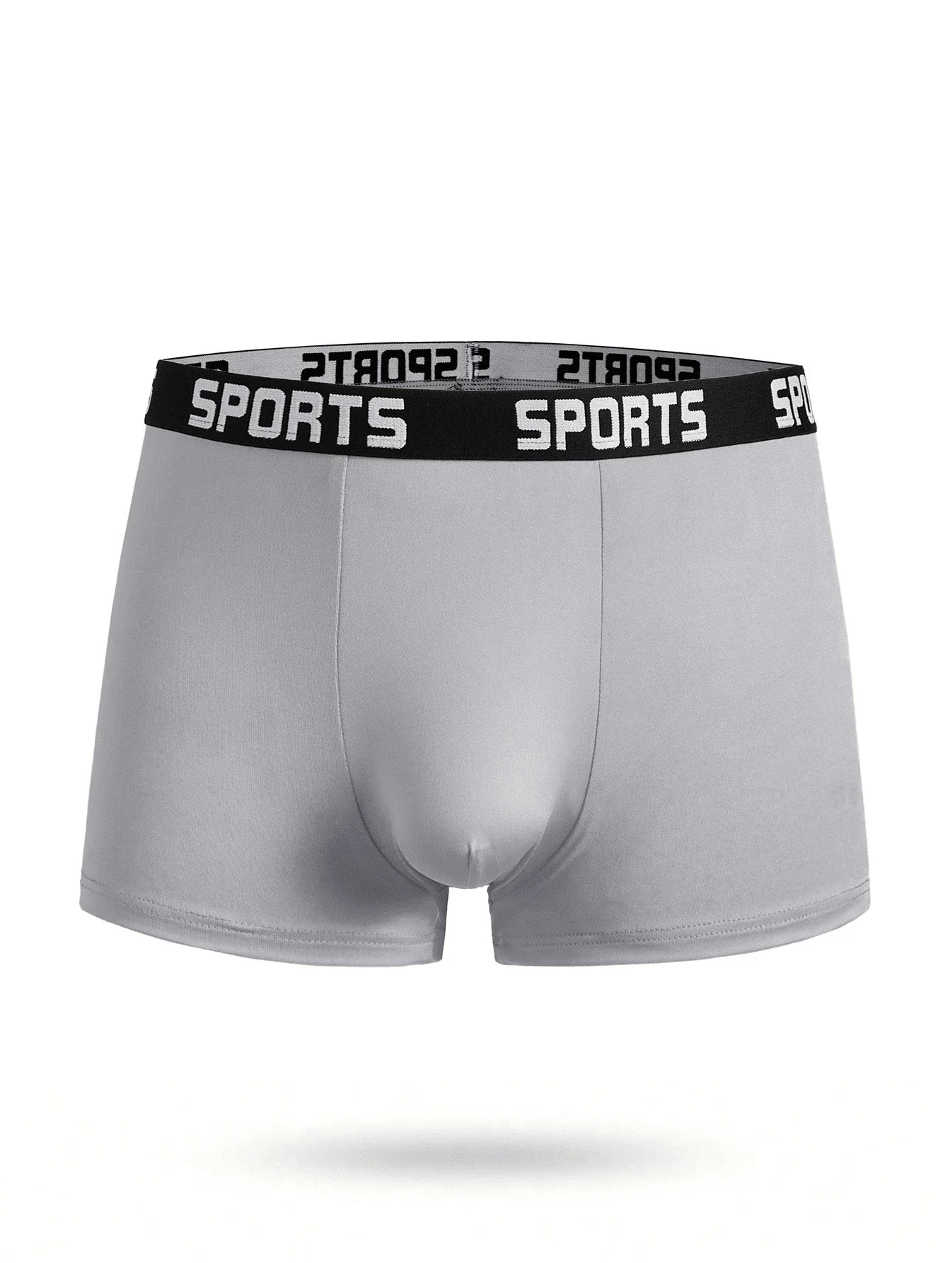 

Мужские спортивные боксеры с эластичным поясом и буквенным принтом