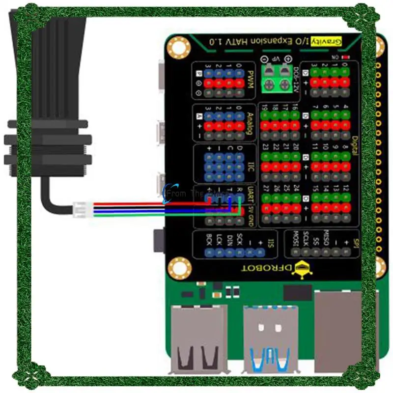 1 Uds. Sensor de distancia ultrasónico impermeable de alta precisión para Sensor Arduino (PWM)