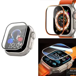 Screen Protector Glass for Apple Watch Ultra 2 3 49mm Metal Tempered Frame Film Anti-Scratch IWatch Series Ultra 49 mm Accessori