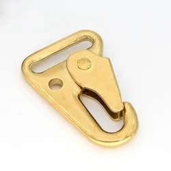 Solid Brass Carabiner Snap Hook Hawksbill Shape Buckle Trigger Clip Clasps for Backpack Bag Strap Parts Pet Leash Accessories