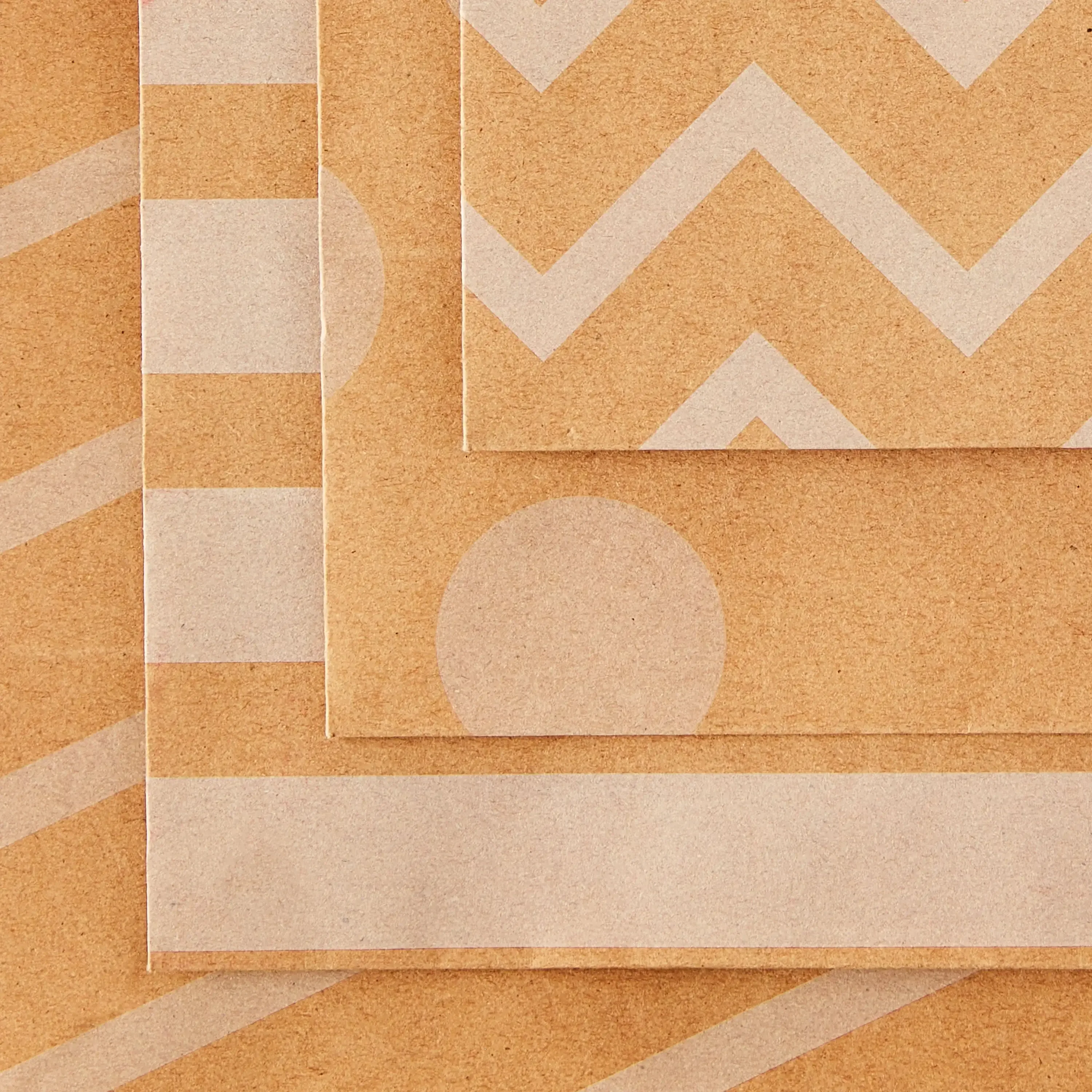 Large Brown Pattern Paper Bags, 8" x 10", 13 Count