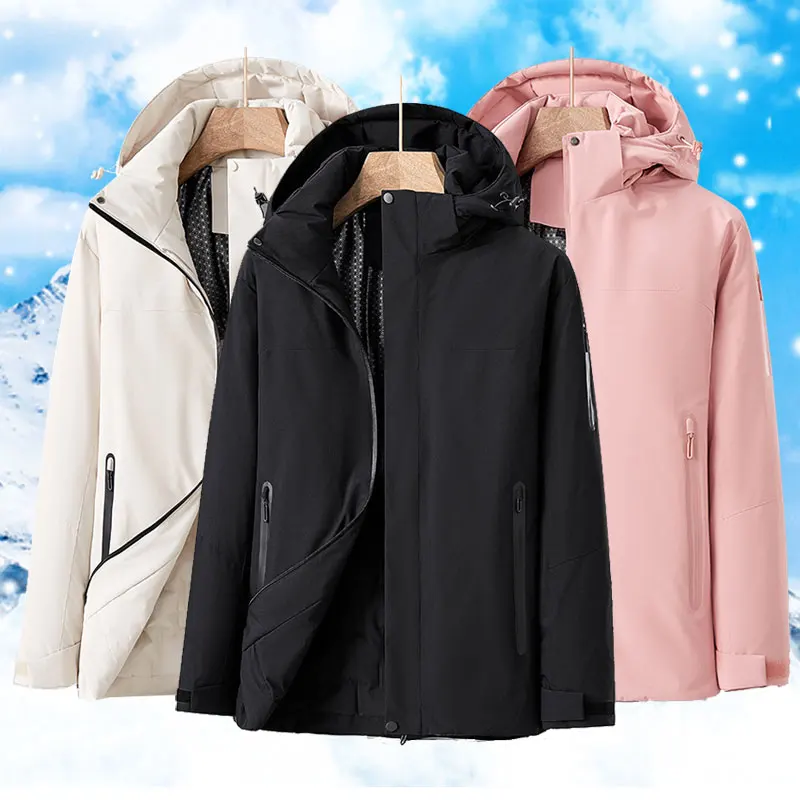 

Fleece Warm Jackets Women Winter Outdoor Waterproof Windproof Raincoat Hiking Camping Skiing Climbing Thermal Jacket Female