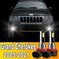 2x LED Front Fog Light Bulb Accessories For Jeep Grand Cherokee 3 4 WH WK 2005-2021 2010 2011 2012 2013 2014 2015 2016 2017 2018