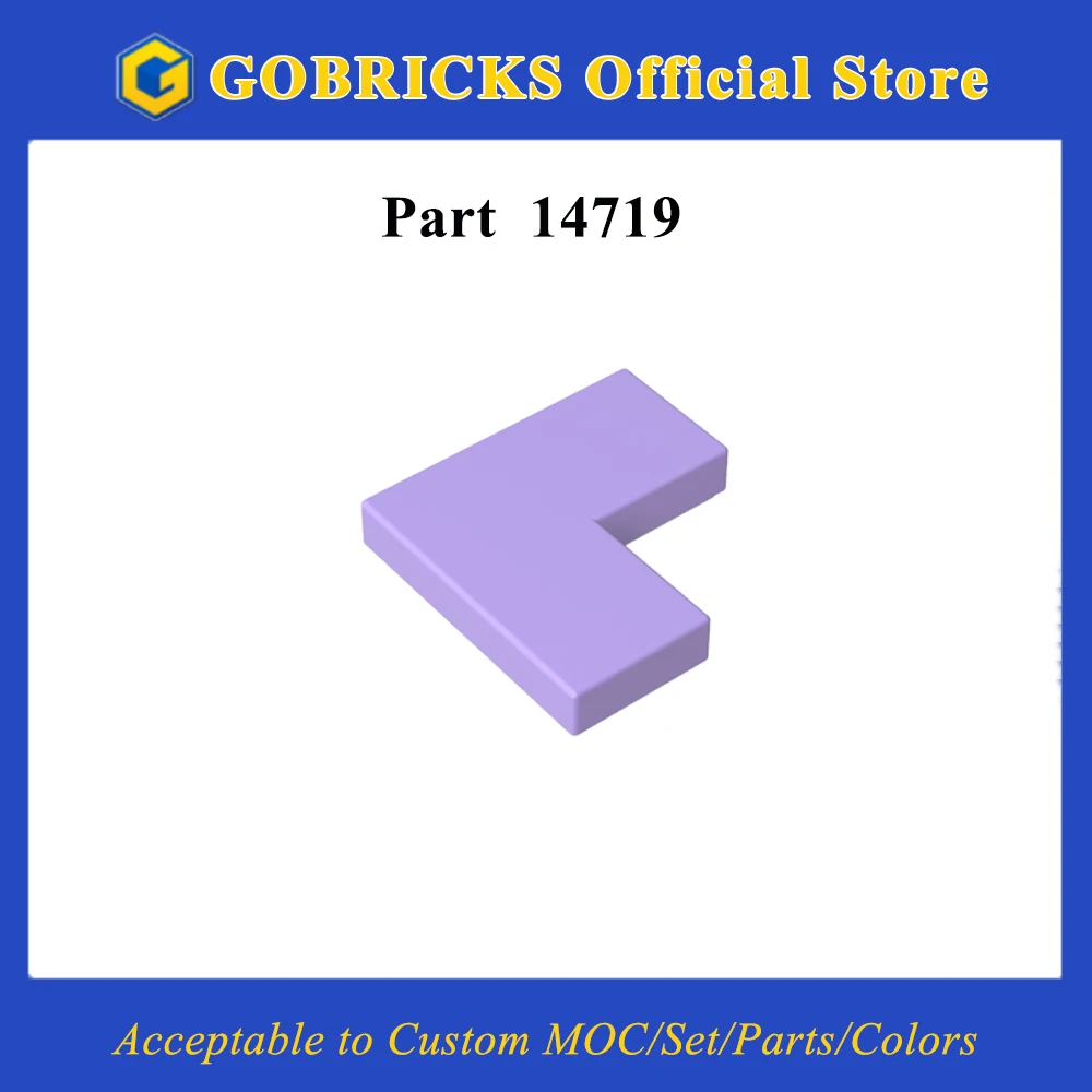 

Gobricks 1 Pcs MOC Tile 2 x 2 Corner Bricks Compatible With 14719 Model Building Blocks Parts Children Assembles Puzzle Toys