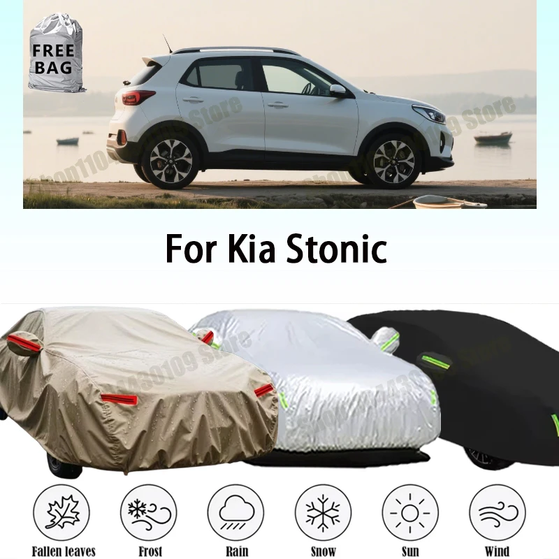 

Outdoor Protection Full Car Cover Snow Cover Sunshade Waterproof Dustproof Exterior For Kia Stonic Waterproof All Weather