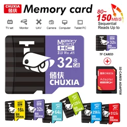 Cartão de Memória Z-Suit Micro Flash, TF Mini SD Card para telefone, computador, câmera, monitor, 256GB, 512GB, 128GB, 64GB, Classe 10, Novo