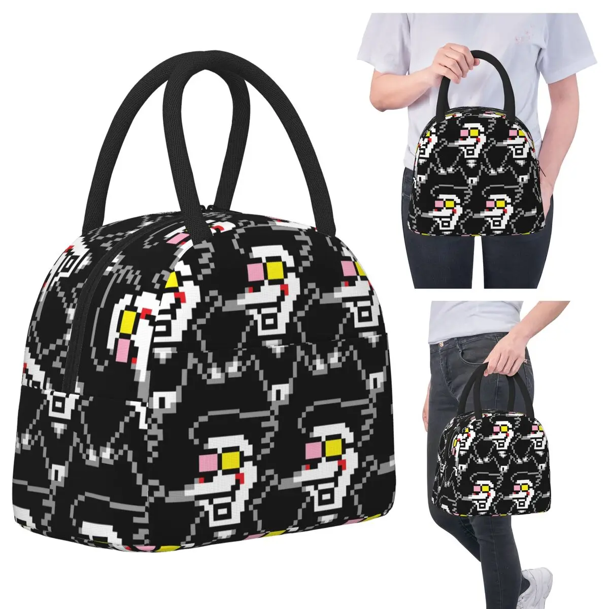 

Deltarune Chapter 2 Spamto Insulated Lunch Bag for Women Office Cooler Thermal Food Box Tote Portable Lunch Boxes Container