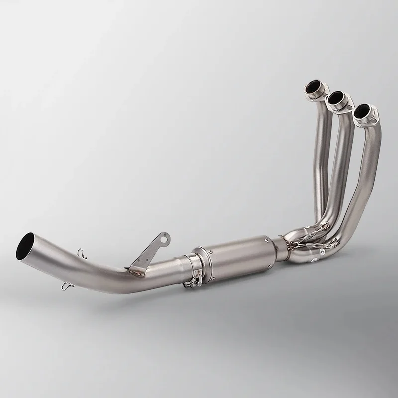 Titanium Exhaust Slip-On Muffler Front Link Pipe For CFMOTO 675SR-R 675SR-S 675NK Motorcycle Modified Exhaust System