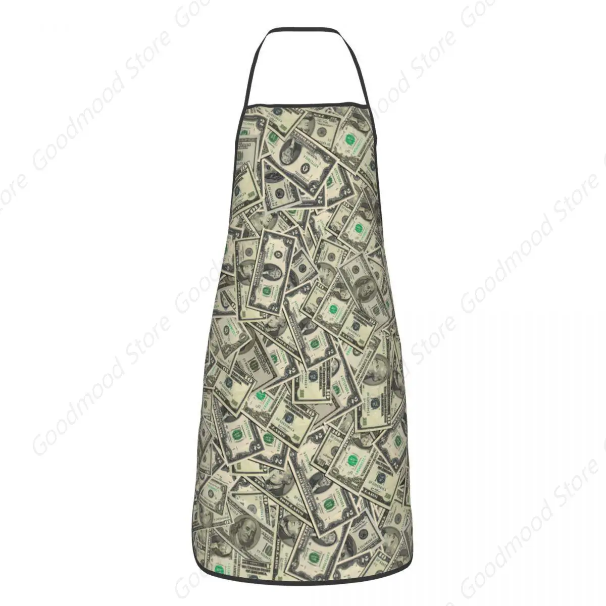 US Dollar Bills Gift Bib Aprons Women Men Kitchen Chef Banknotes Money Pattern Tablier Cuisine for Cooking Baking Painting