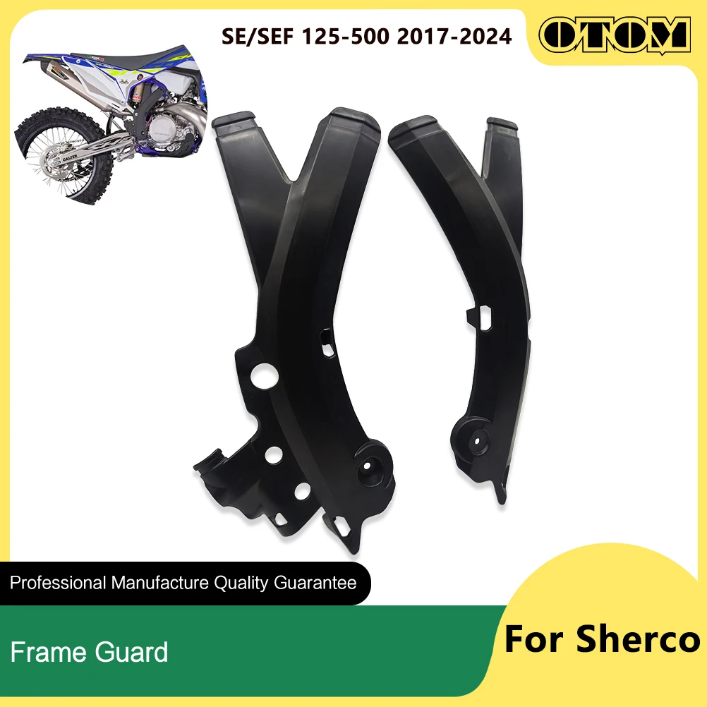OTOM 2017-2024 Motorcycle Frame Protection Protector Guard X-Grip Panel Cover For Sherco SE/SEF 125-500 Pit Dirt Bikes Motocross