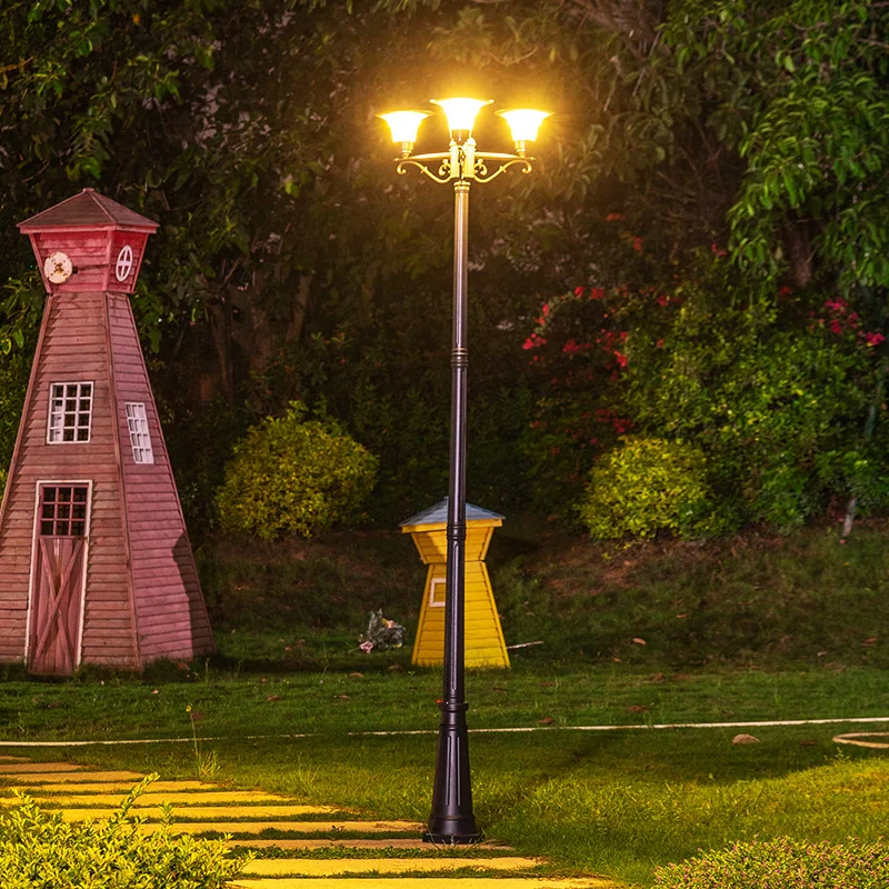 Imagem -06 - Decoração da Estrada Lâmpada de Rua Solar Led Jardim Gramado Luz ao ar Livre Jardim Lâmpada de Estrada Painel Solar Solar ao ar Livre Holofotes