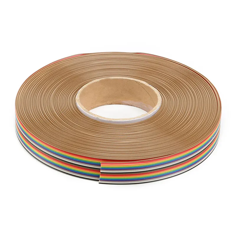 

1/5/10 meters 20P Rainbow Ribbon IDC Cable Wire 3.3ft Rainbow Cable Flat Cable for Arduino DIY Electronic Kits