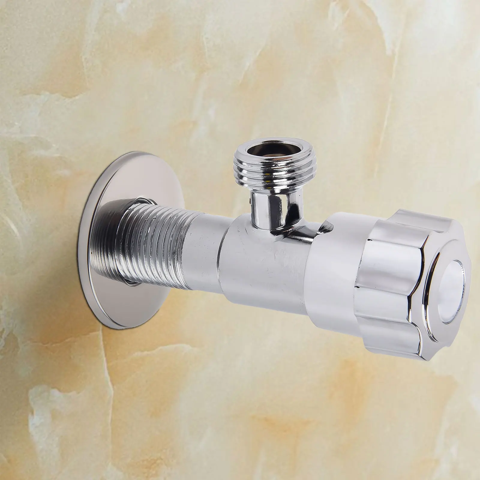 Kitchen Accessories Bathroom Stop Valve Switch Valve Versatile Usage Easy Setup Rust Resistant Thickened Alloy Material