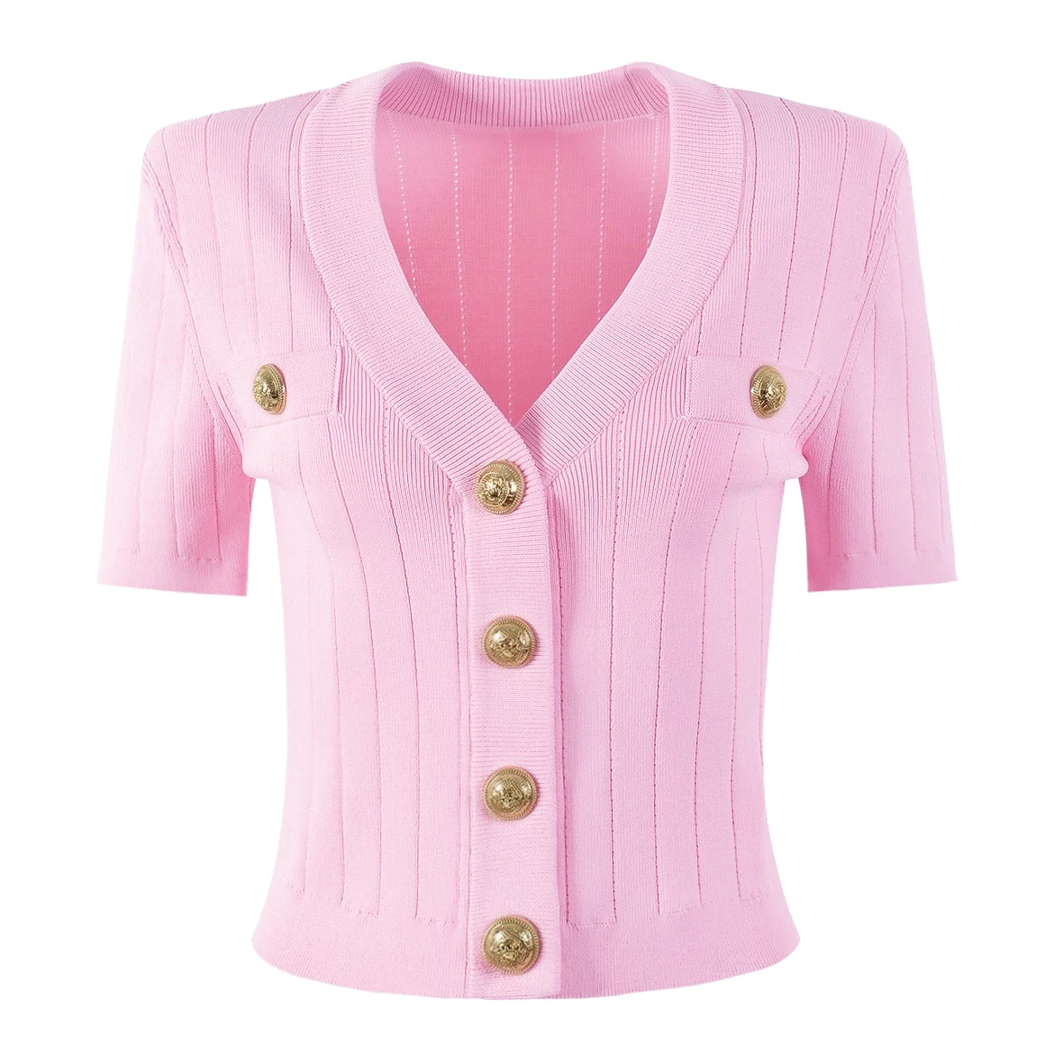 

SML Spot Summer 2024 New Women's Sweater Cardigan Fashion Classic Quality Short Sleeve Top Jacket Knitwear