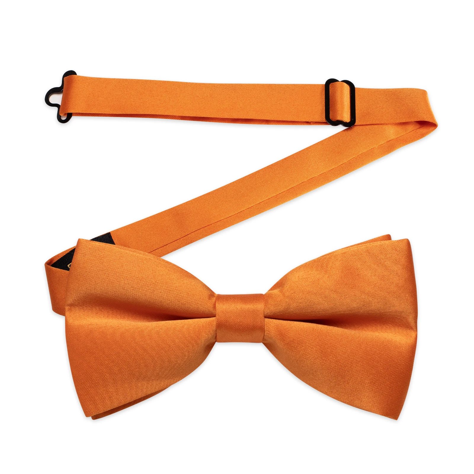 Casual Solid Orange Father and Son Bowtie Set for Wedding Party Men's Accessories Luxury Silk Men's Bow Tie Boys Necktie Gifts