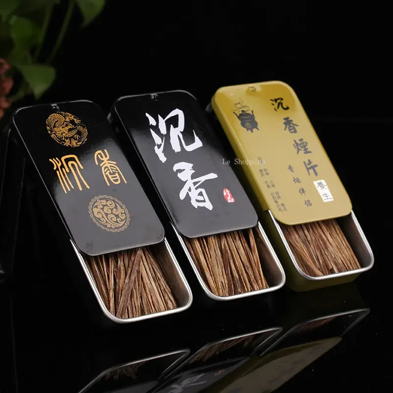 5g Vietnam Nha Trang Natural Agarwood Silk Pieces Wood Strips DIY Home Incense Raw Material Agarwood Pieces Smoke Insert Incense