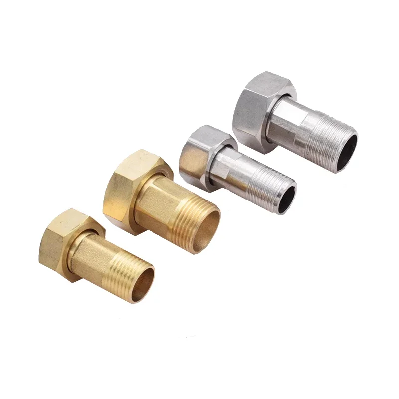 1/2 "3/4" 1 "1-1/4" 1-1/4 "2" bsp Innengewinde Messing Rohr verschraubung Adapter Kupplungs stecker für Wasserzähler