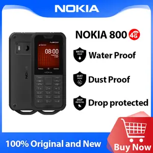 Nokia 800 Tough 4G Mobile Phone KaiOS WIFI Hotspot Waterproof Push-button  Phone FM Radio 2100mAh Bluetooth Rugged Feature Phone - AliExpress