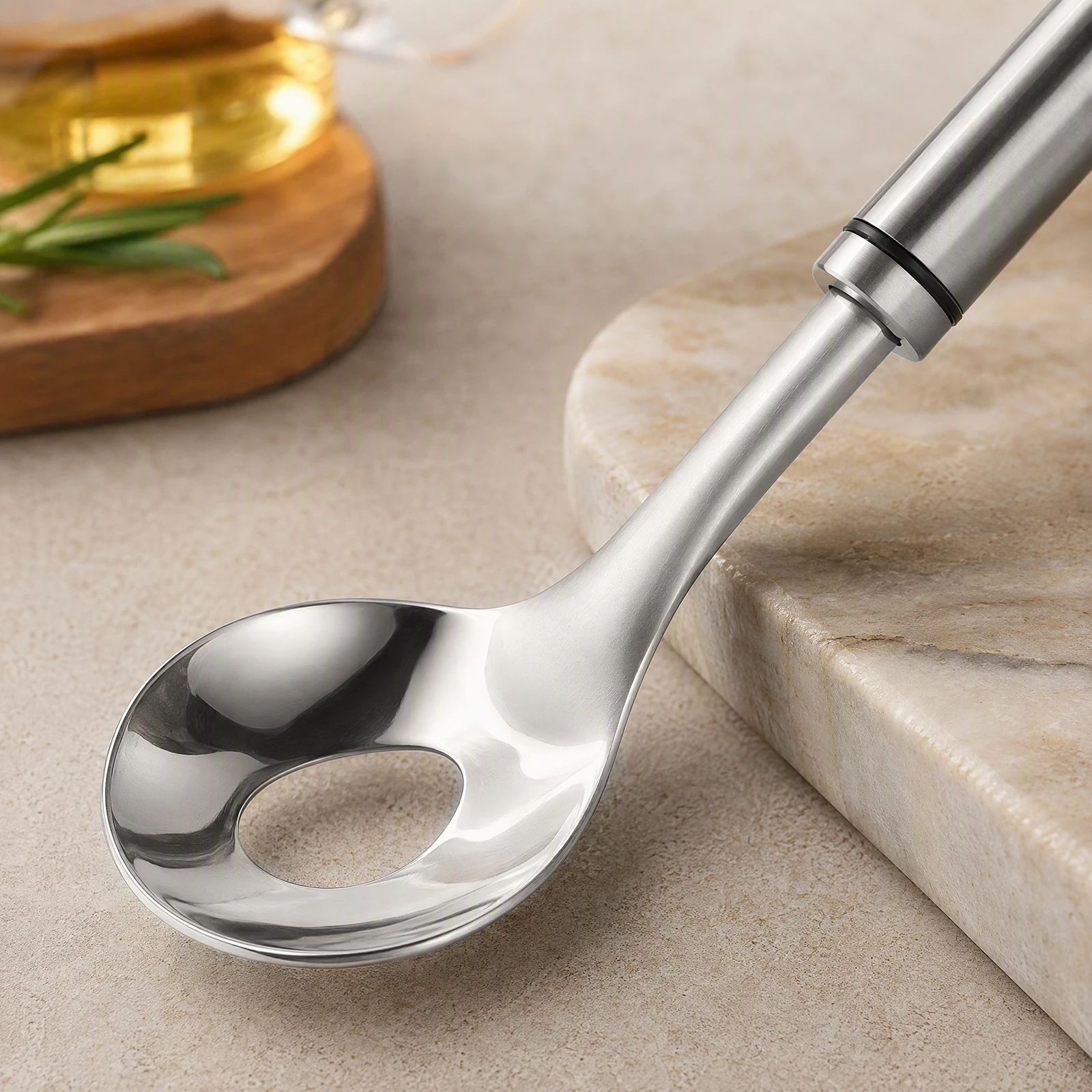 Stainless Steel Meatball Maker Spoon Non-Stick Round Food Shaper with Hang Ring for Shaping Homemade Round Food Fish Meat Ball