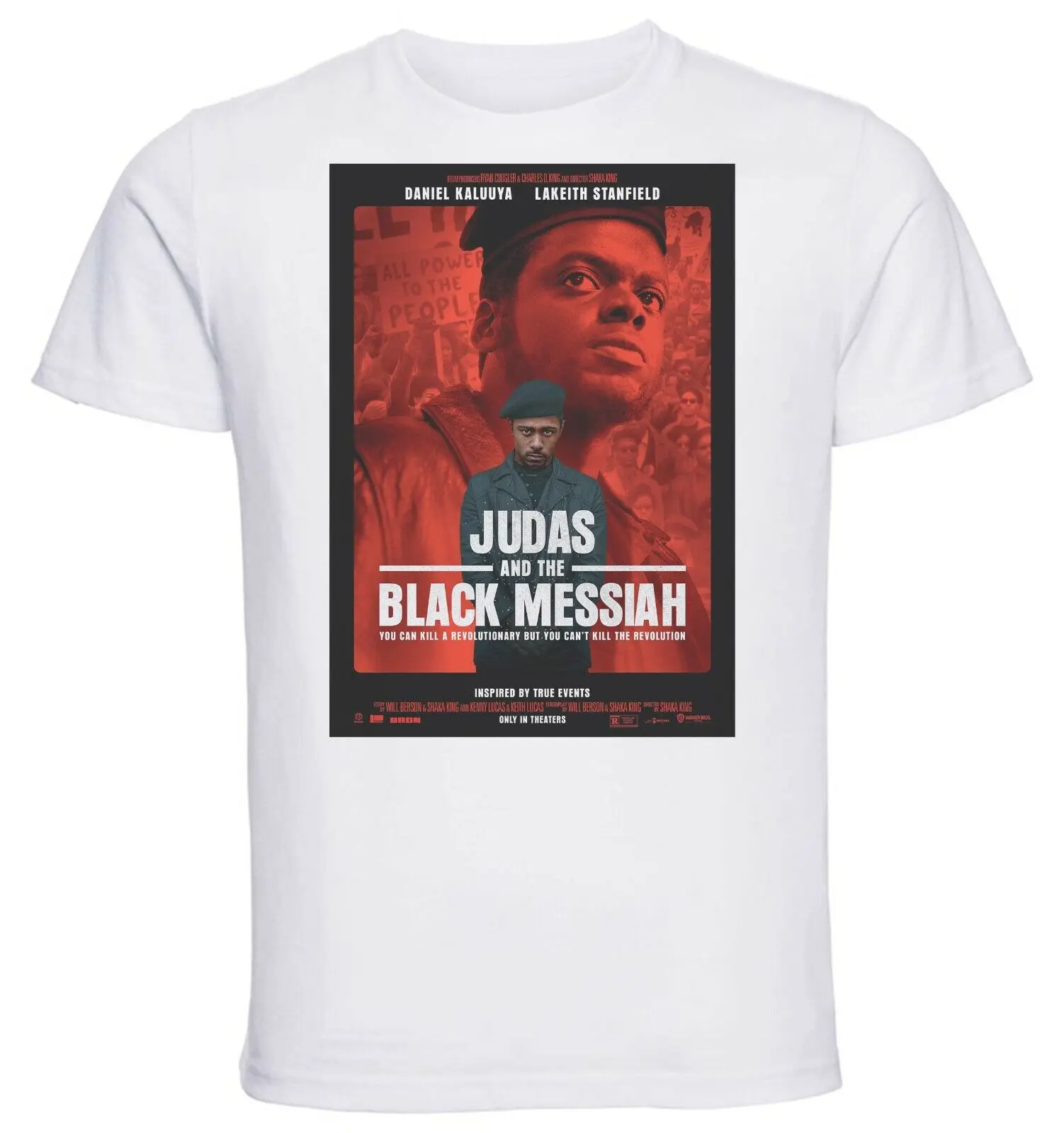 White T-Shirt - White Jersey - Poster - Judas and the Black Messiah V1-