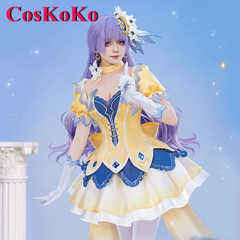 CosKoKo Izayoi Miku Cosplay Anime Date A Live Costume Diva Sweet Lovely Uniform Dress Women Halloween Party Role Play Clothing