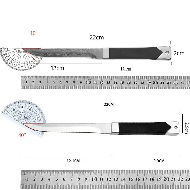 Damask-cut fruit knife - Sharp stainless steel knife for household -fruit peeler peelerfruits and vegetables- Kitchen hand tools