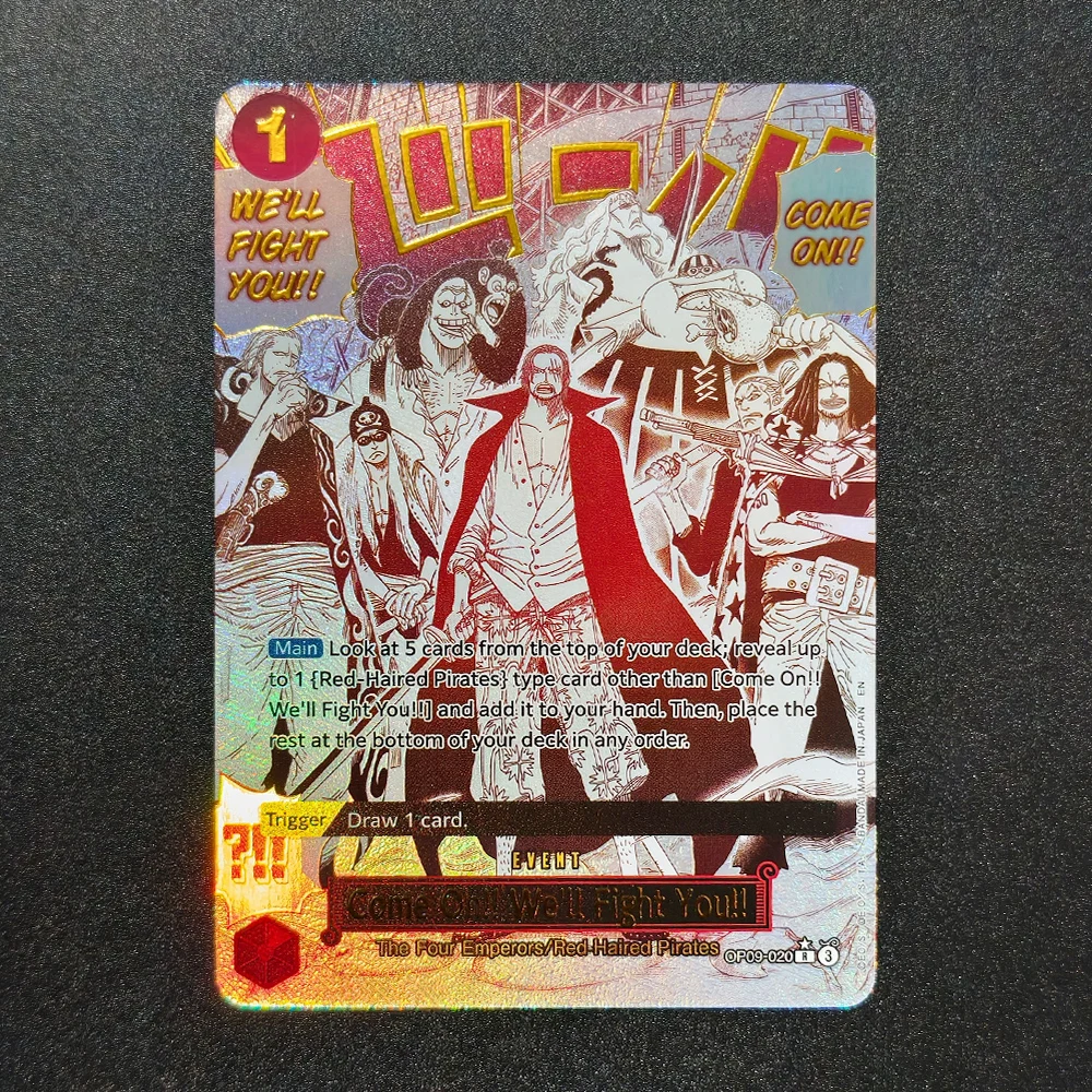 Self Made Proxy One Piece English Alternate Art Cross Guild Gum-Gum Giant My Era Begins! Come On!! We'll Fight You Game Card Toy view 4