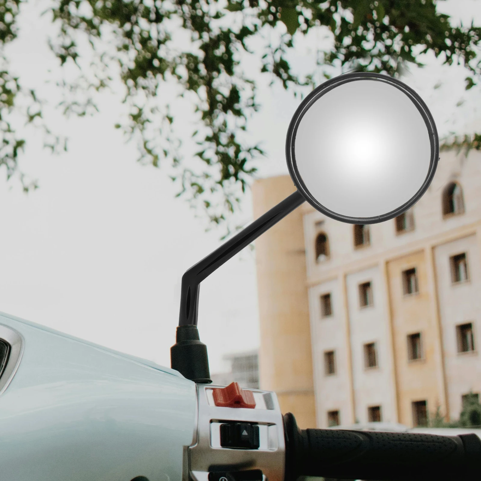 

2 шт. универсальные выпуклые зеркала, акриловые аксессуары для руля для скутера, мотоцикла, вращение на 360 градусов, повышенная безопасность