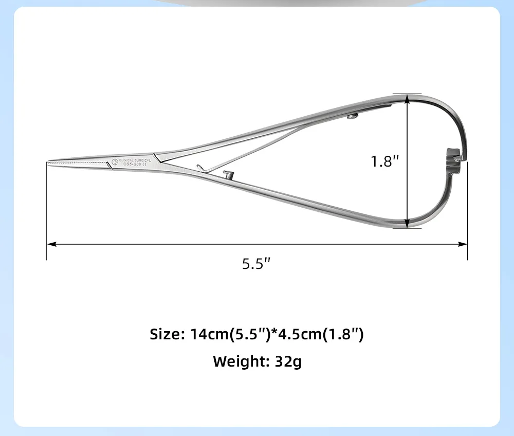 AZDENT Dental Kieferorthopädische Zange Ligatur Krawatte Halter 14 cm Halten Elastische Krawatten Platzieren Zahnmedizin Grundlegende Instrument Werkzeug Zahnärzte – Detail 4