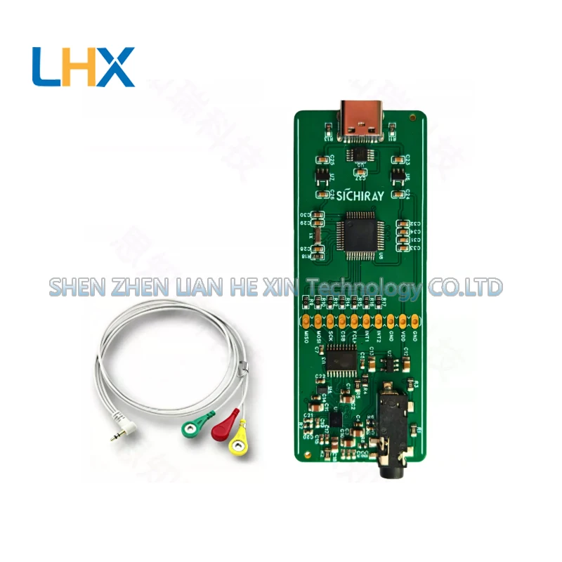 Heart rate and electrocardiogram bioimpedance sensor high-precision dual-modal ECG front-end development kit in stock
