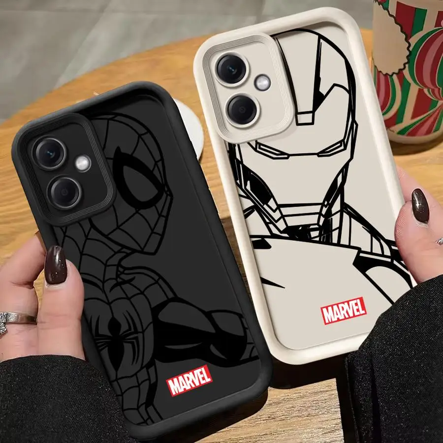 

Soft Shell Case for Redmi A3X A3 12 13 A4 A2+ 14C 13C A1 Plus 12C Cool Line Marvel Ironman