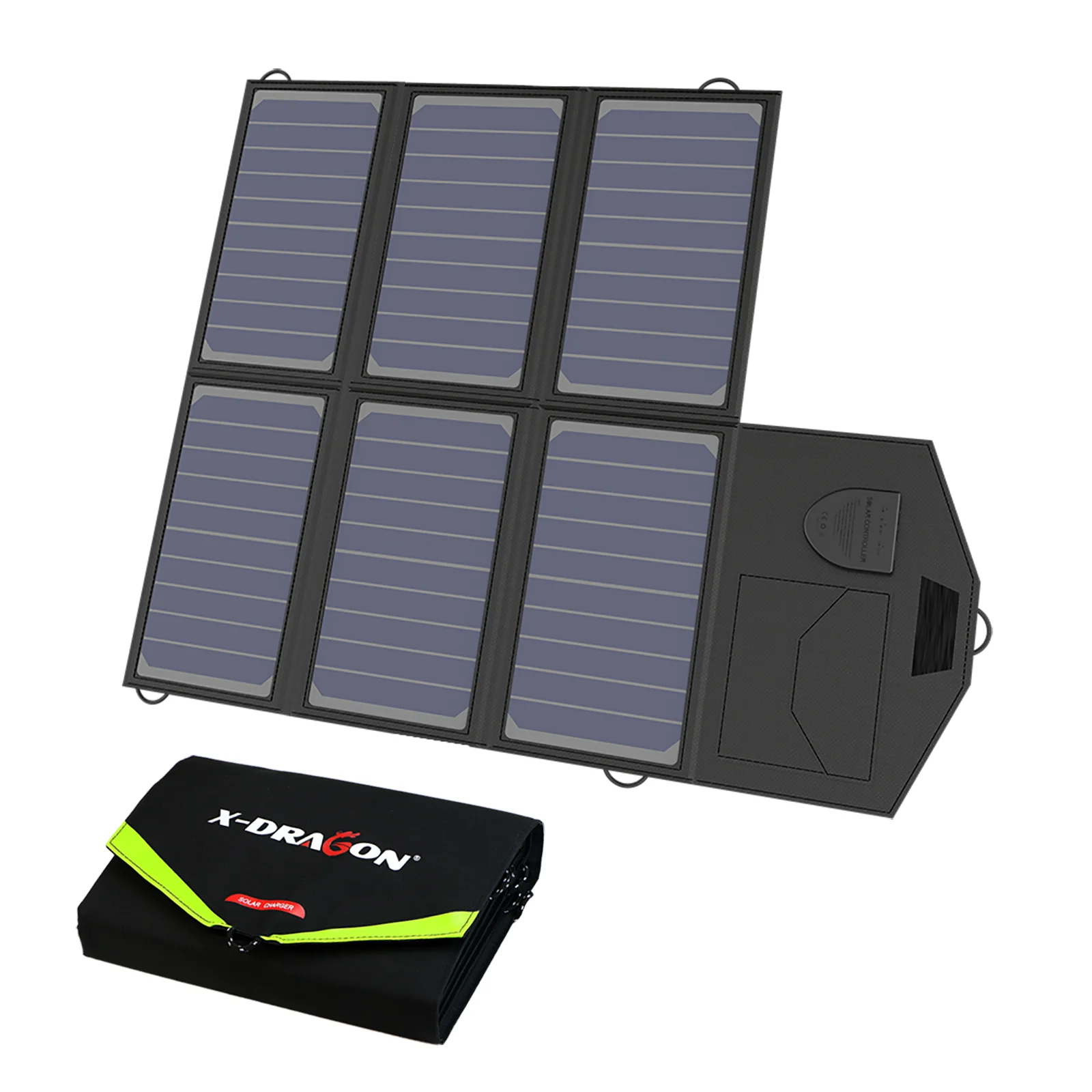 X-DRAGON Portable Foldable Solar Panel 12V 18V 40W USB Solar Battery Charger Solar Cells Outdoor Camping for Mobile Phone Laptop