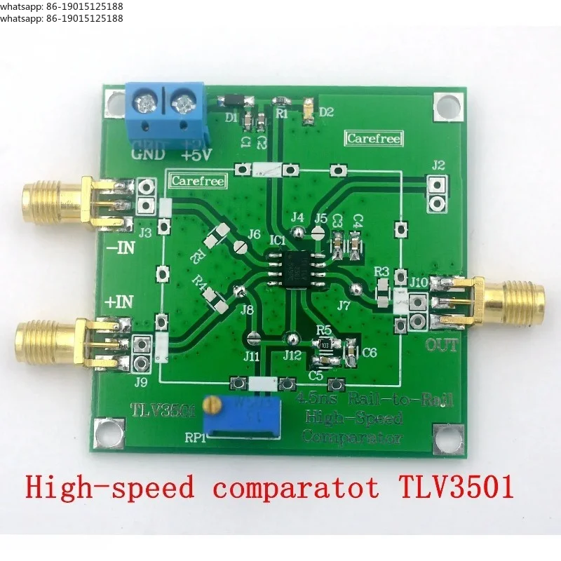 2pcs TLV3501 High-speed Comparator Front-end Shaping Module for Frequency Meter 4.5ns Ultra High Speed Comparator