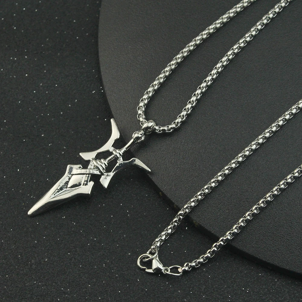 Anime Death Misa Amane Cosplay Necklace Halberd Pendant Necklaces Cosplay Jewelry Gifts