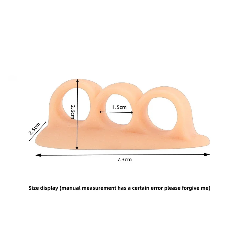 2 stück = 1 paar Silikon Splitter Fußpflege Gel Hammer Zehen Unterstützung Pads Bunion Teller Corrector Orthopädische Versorgung Separatoren – Detail 9