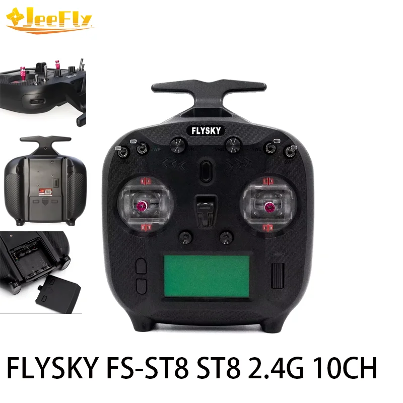 Flysky FS-ST8 2.4G 10CH ANT RGB Assistant 3.0 Trasmettitore radio con ricevitore FS-SR8 per RC Aereo Auto Barca Robot FPV Drone