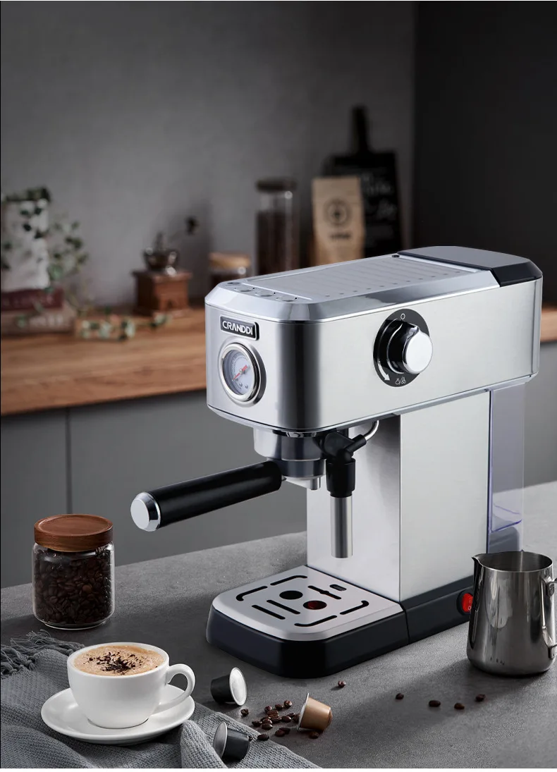 SUPRASCO Automatic Espresso Coffee Machine With Milk Froth Cappuccino & Latte Coffee Maker All-in-one Espresso Machine