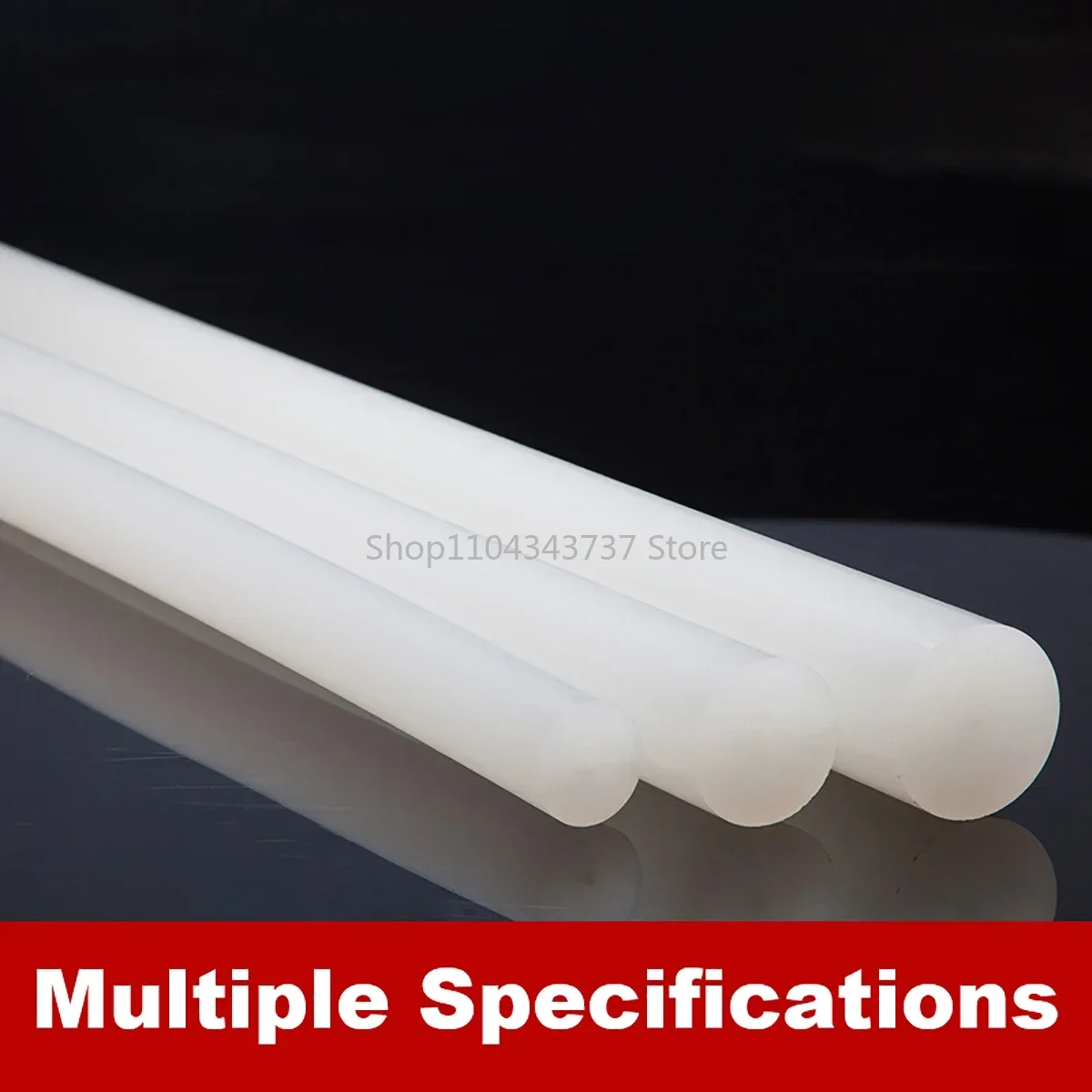 Length 500mm PP Rod White Polypropylene Rod Stick Plastic Bar Dia 8/10/12/15/18/20/25/30/35/40/45/50mm