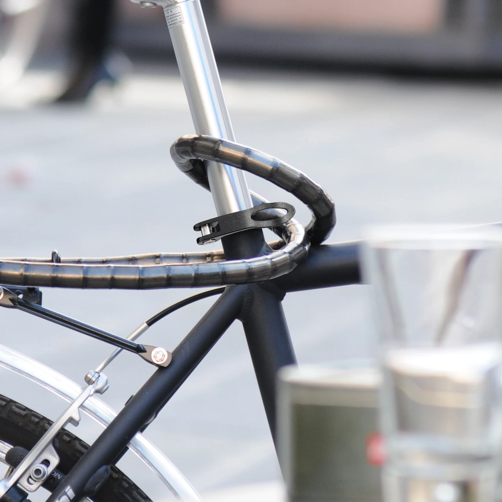 

Bicycle Seat Tube Clamps Bike Parts Pipe Adult Handlebar Seatpost Cable Quick Release Folding Design Secure Connection Practical