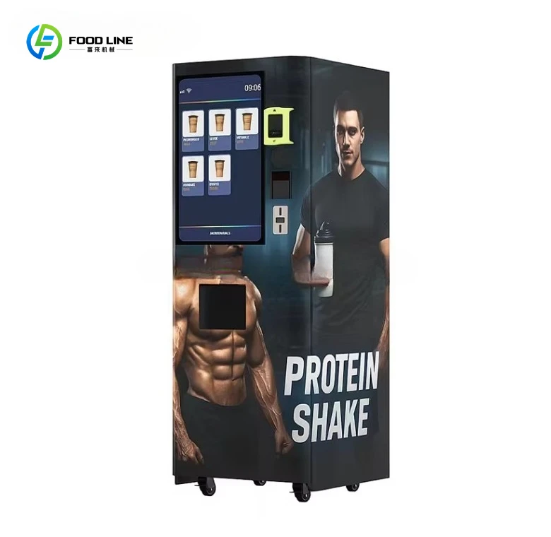 Custom Commercial Smart Protein Shake Vending Machine Automatic Gym Shake Dispenser Touch Screen