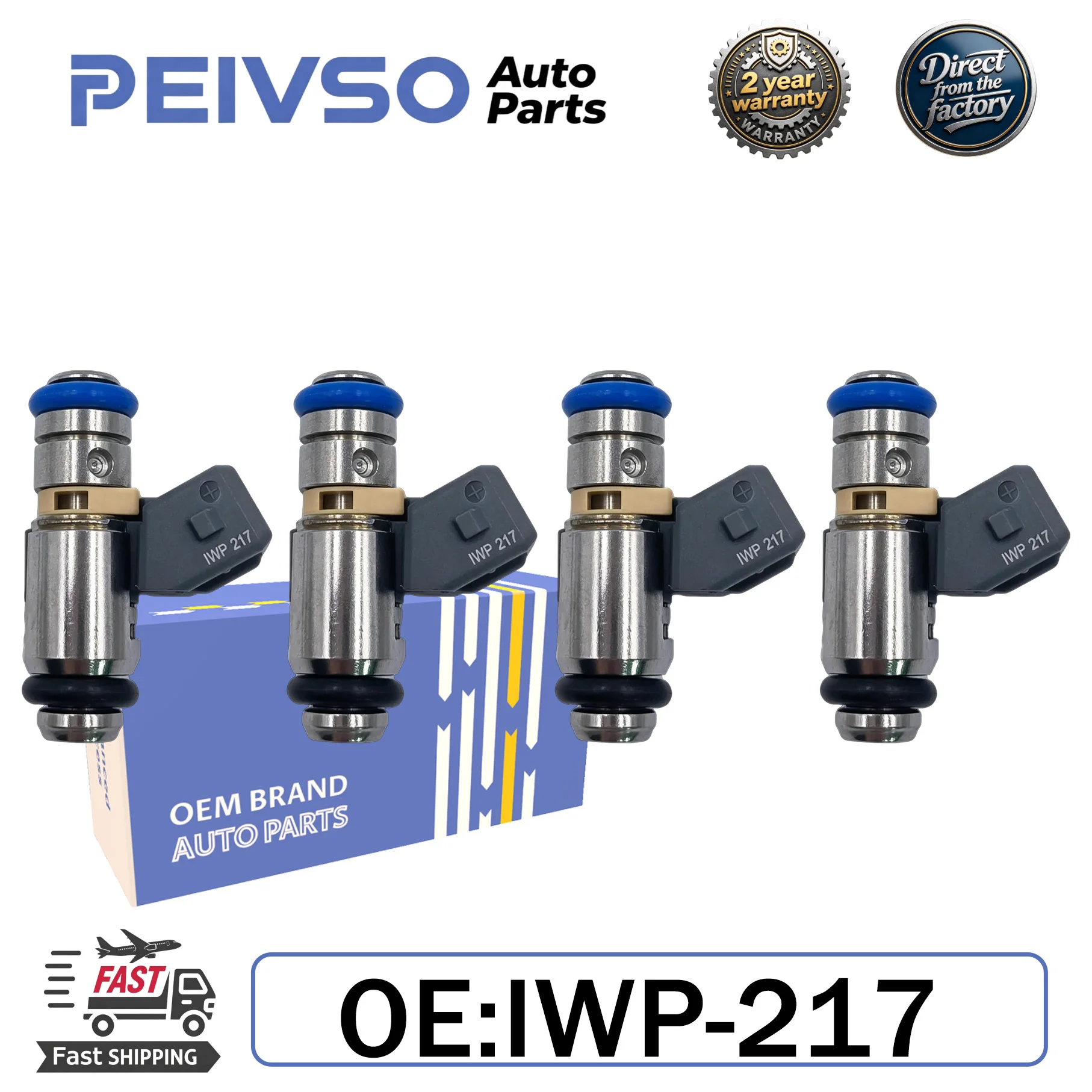 PEIVSO 4pcs/lot Fuel Injectors IWP-217 IWP217 8201036397 Fits For Dacia Duster Sandero Renault Kangoo Logan 1.6V Auto Parts