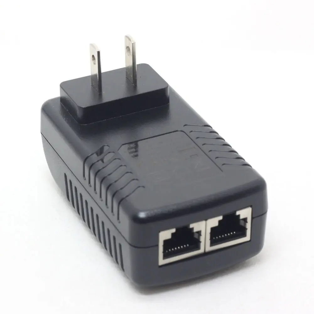 2.5G Gigabit 48V PoE Injector Adapter Power Over Ethernet 802.3at U6 Enterprise