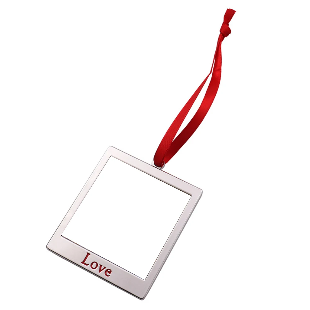 Customized Red Rope Zinc Alloy Christmas Decoration Pendant Gift