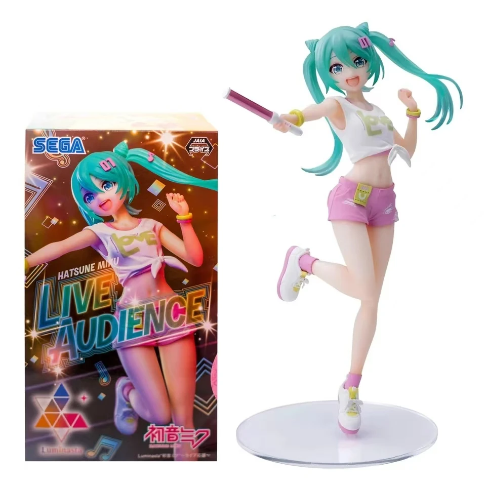 IN Stock SEGA Hatsune Miku Live Support Ver. Call for The Support Concert Luminasta Kawaii Doll Original Anime Figure Model Toys