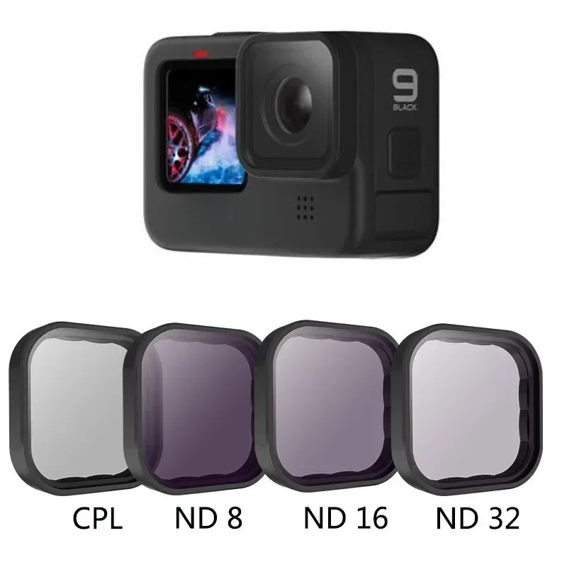 Dimmer Polarizer for GoPro Hero 9 Action Camera Accessories