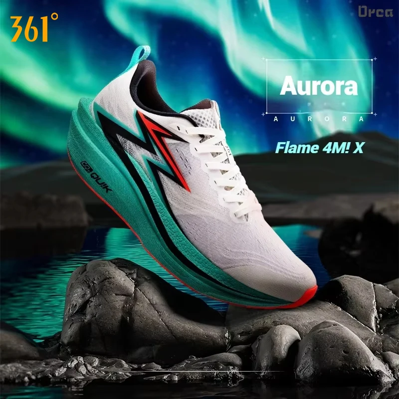 

361 Degrees Flame 4.0 MIX Men's Carbon Plate Running Shoes Cushion Durable Lightweight Racing Marathon Male Sneakers 672512204