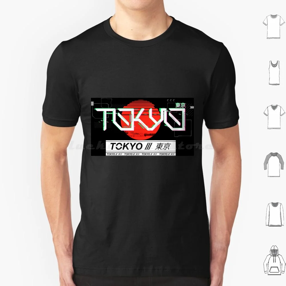

Vaporwave Cyberunk Tokyo T Shirt Big Size 100% Cotton Tokyo Japanese Hipster Future Fashion Urban Style Vaporwave Cyber Culture